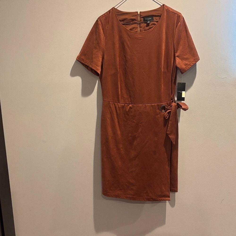 Tahari ASL Rust Dress size 14